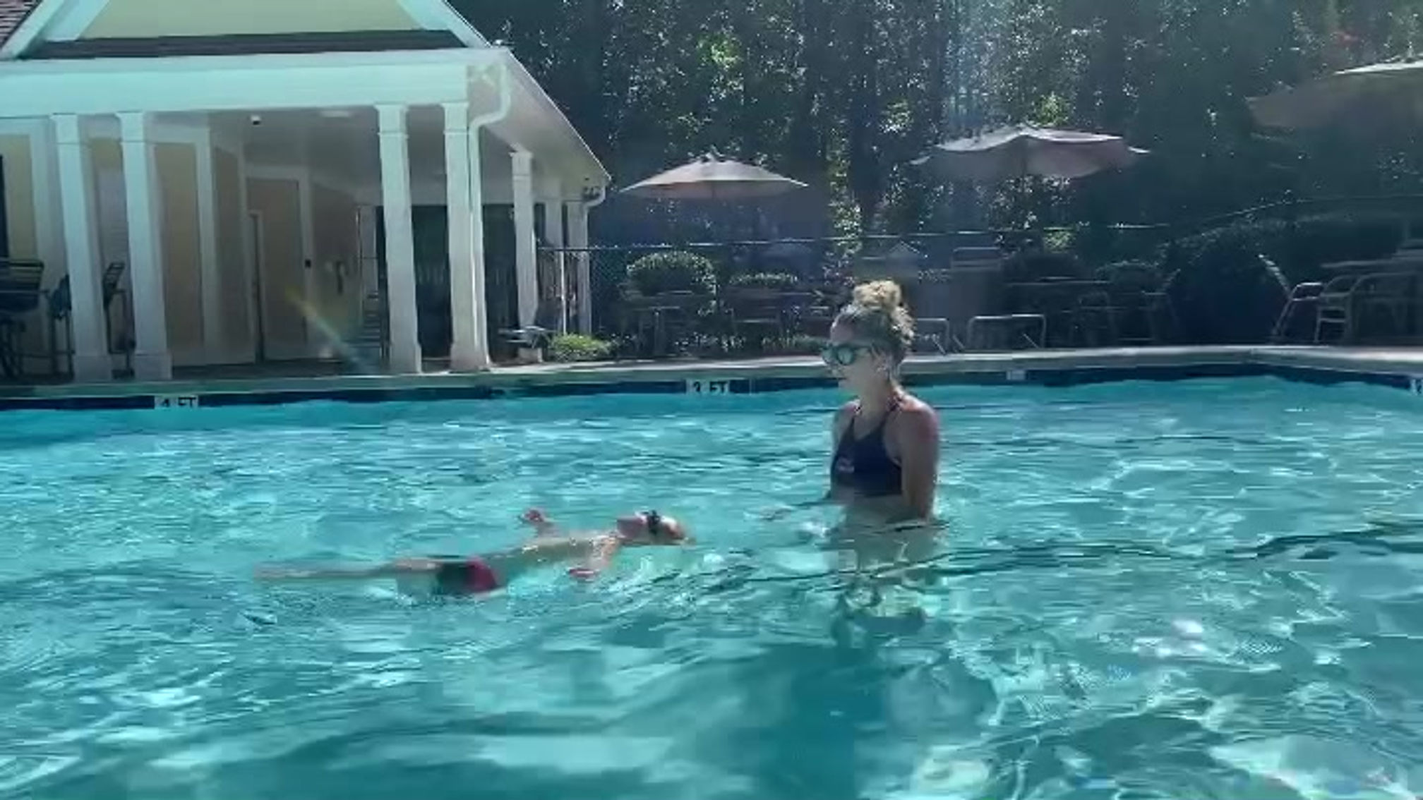 Two year old check off swim.